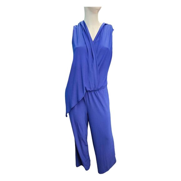 IMAN Royal Blue Jumpsuit Size Medium - Picture 2 of 7